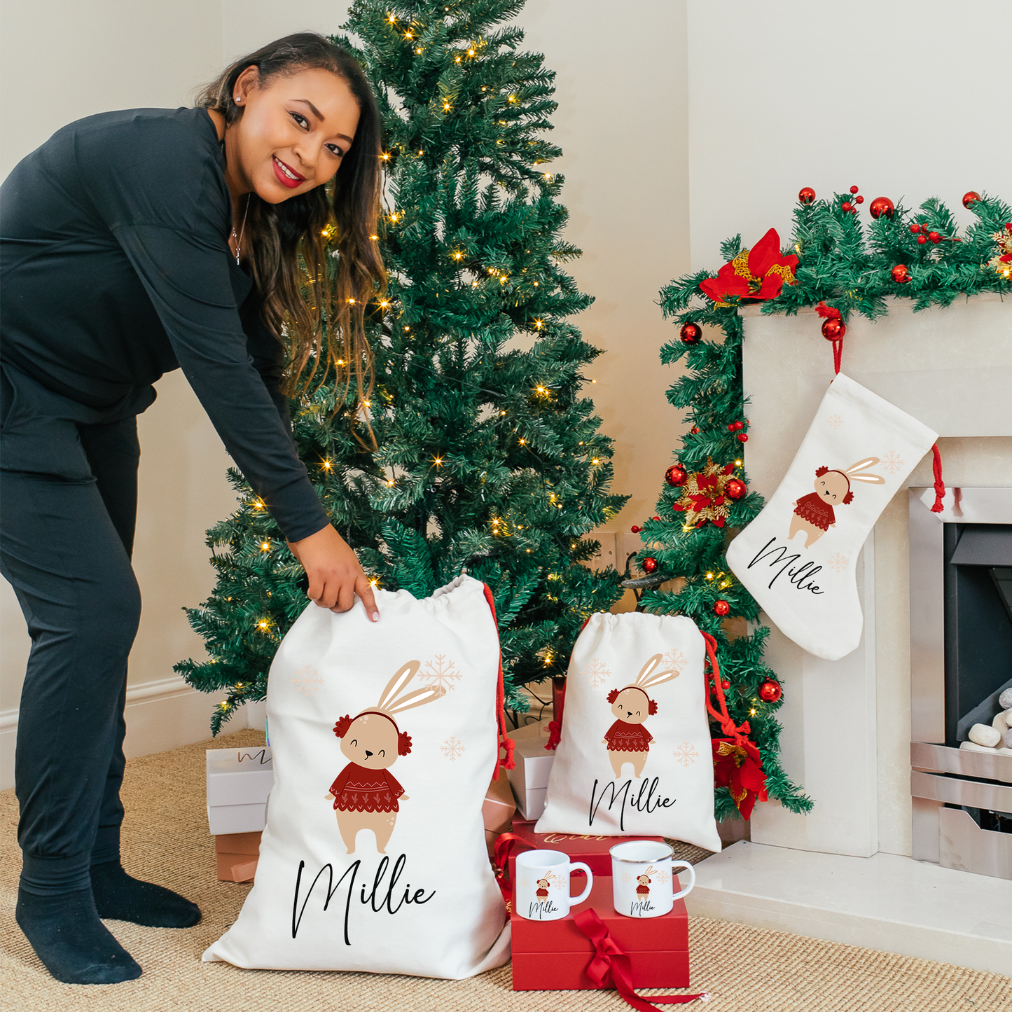 Personalised Rabbit Stocking