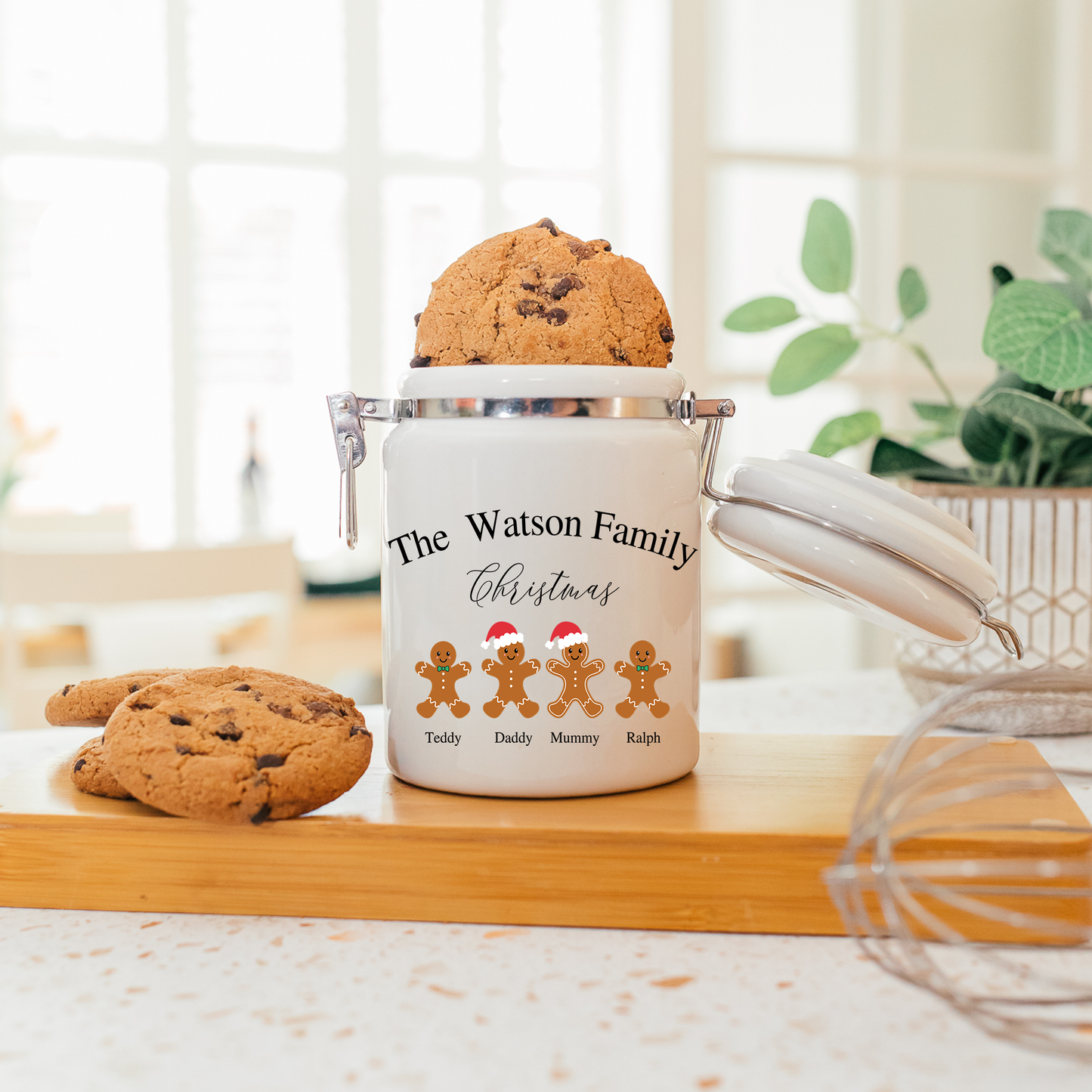 Personalised Christmas Cookie Jar
