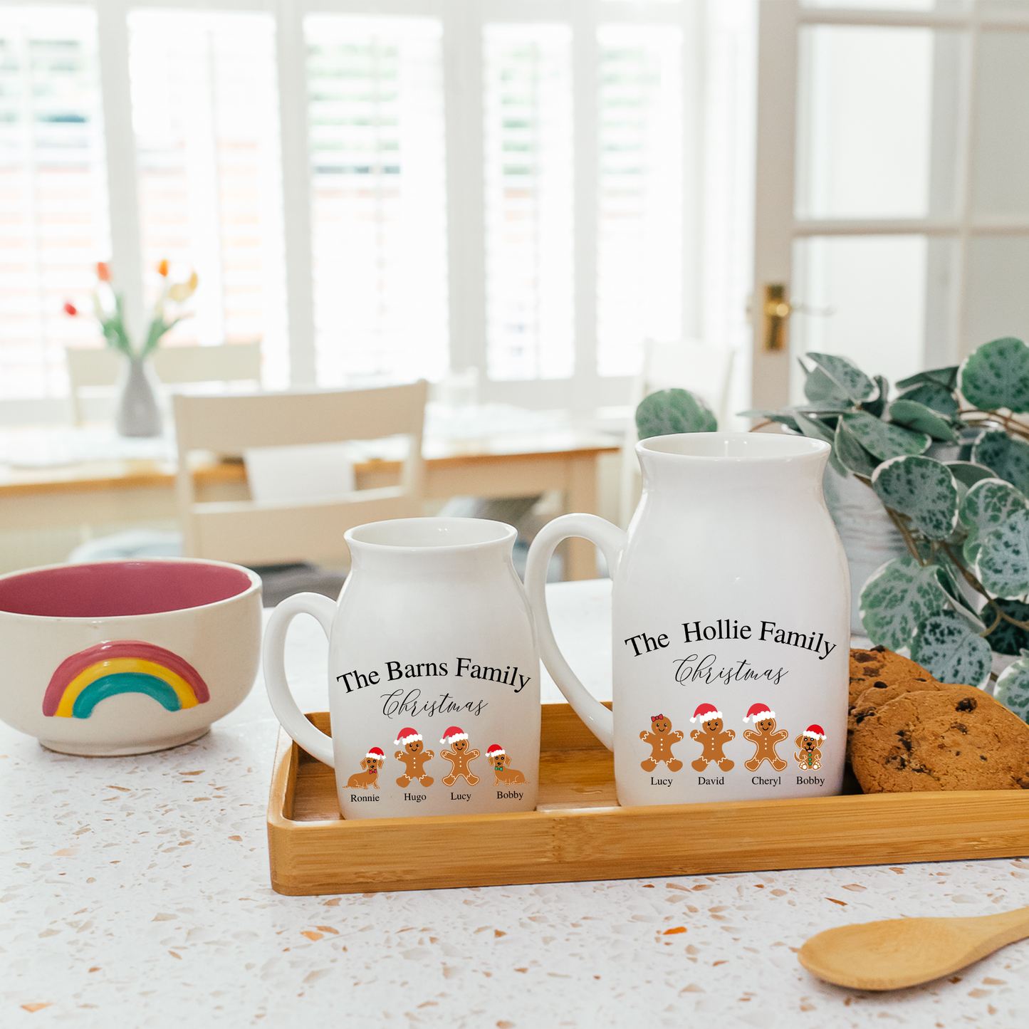 Personalised Christmas Milk Jug
