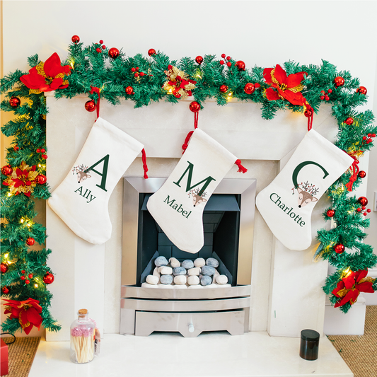 Custom Initial Holiday Stocking