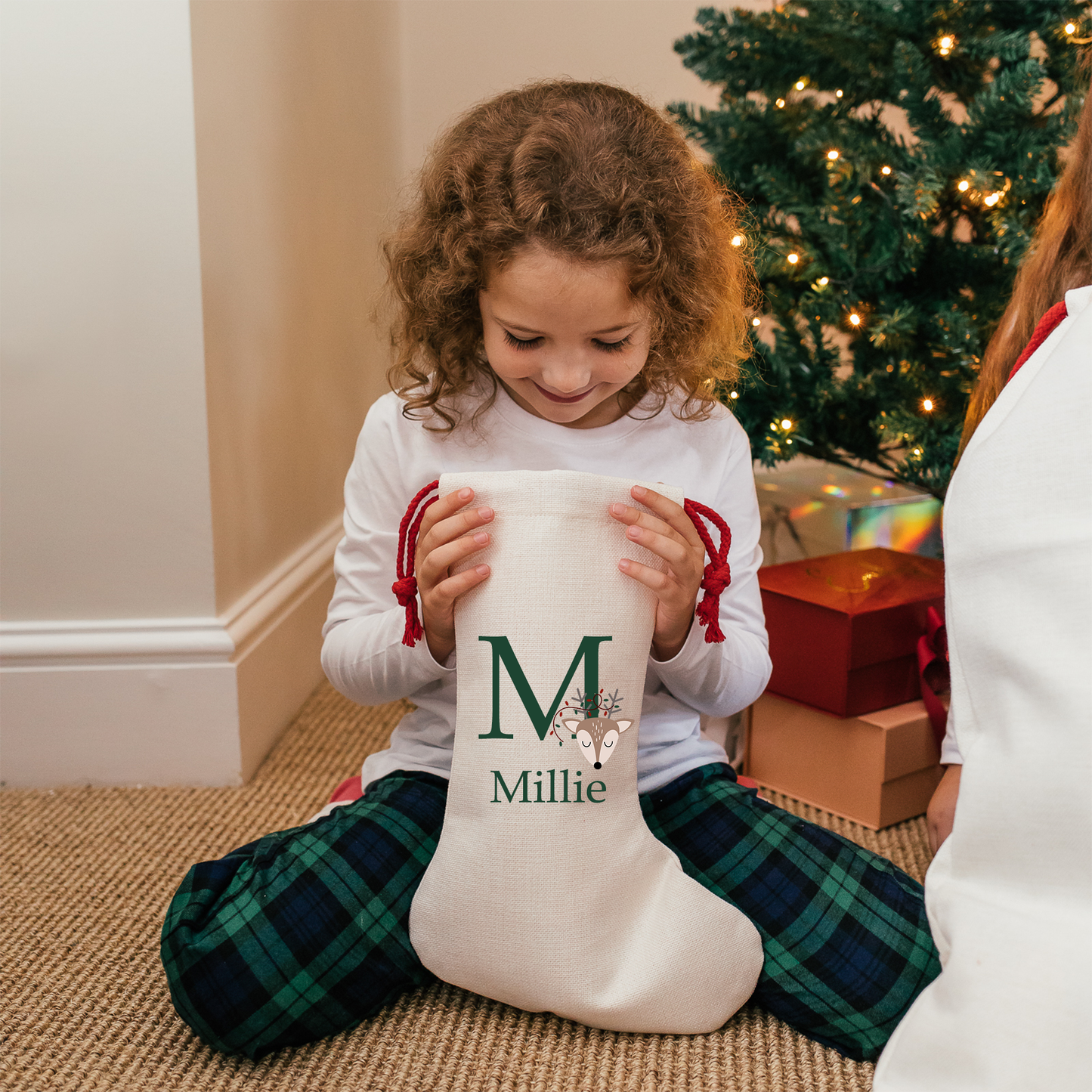 Custom Initial Holiday Stocking