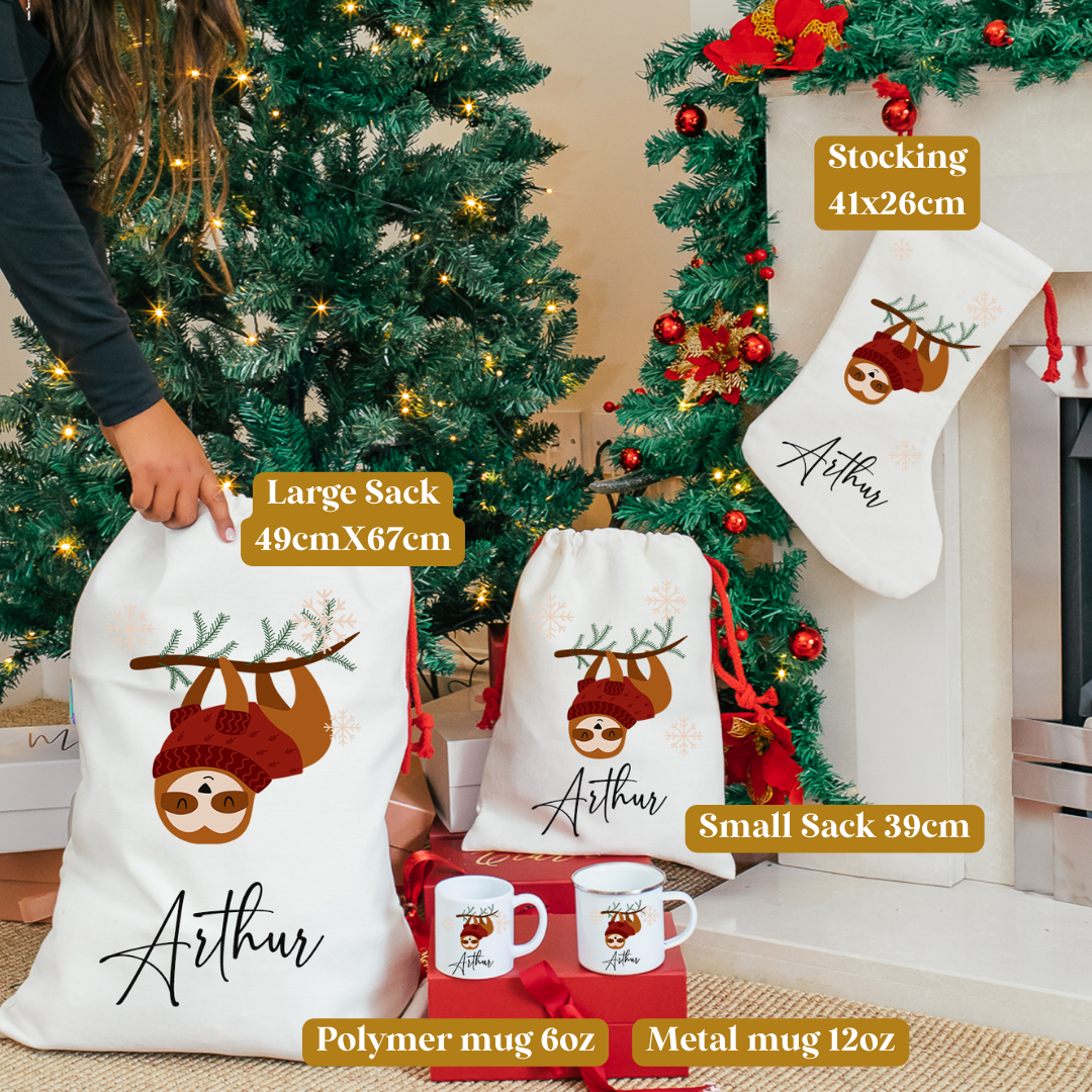 Sloth Christmas Stocking
