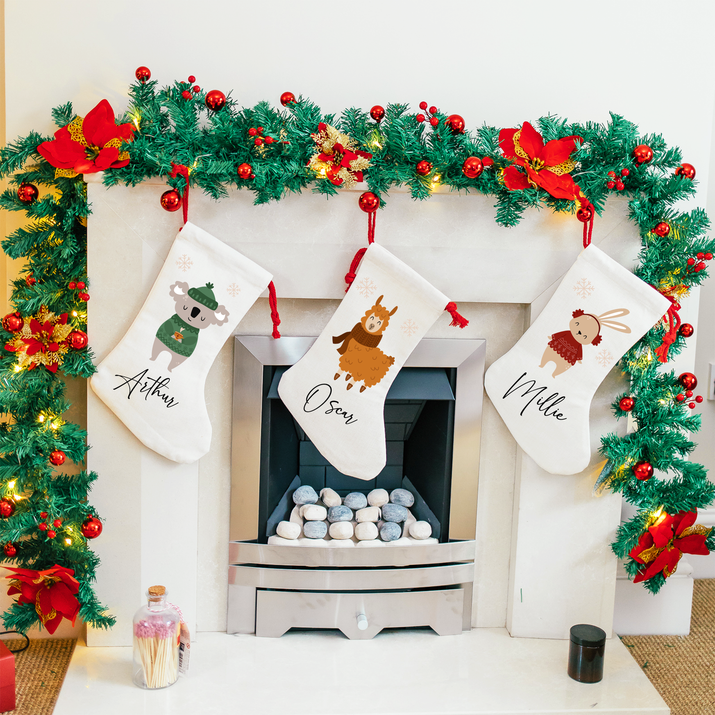 Custom Llama Print Christmas Stocking