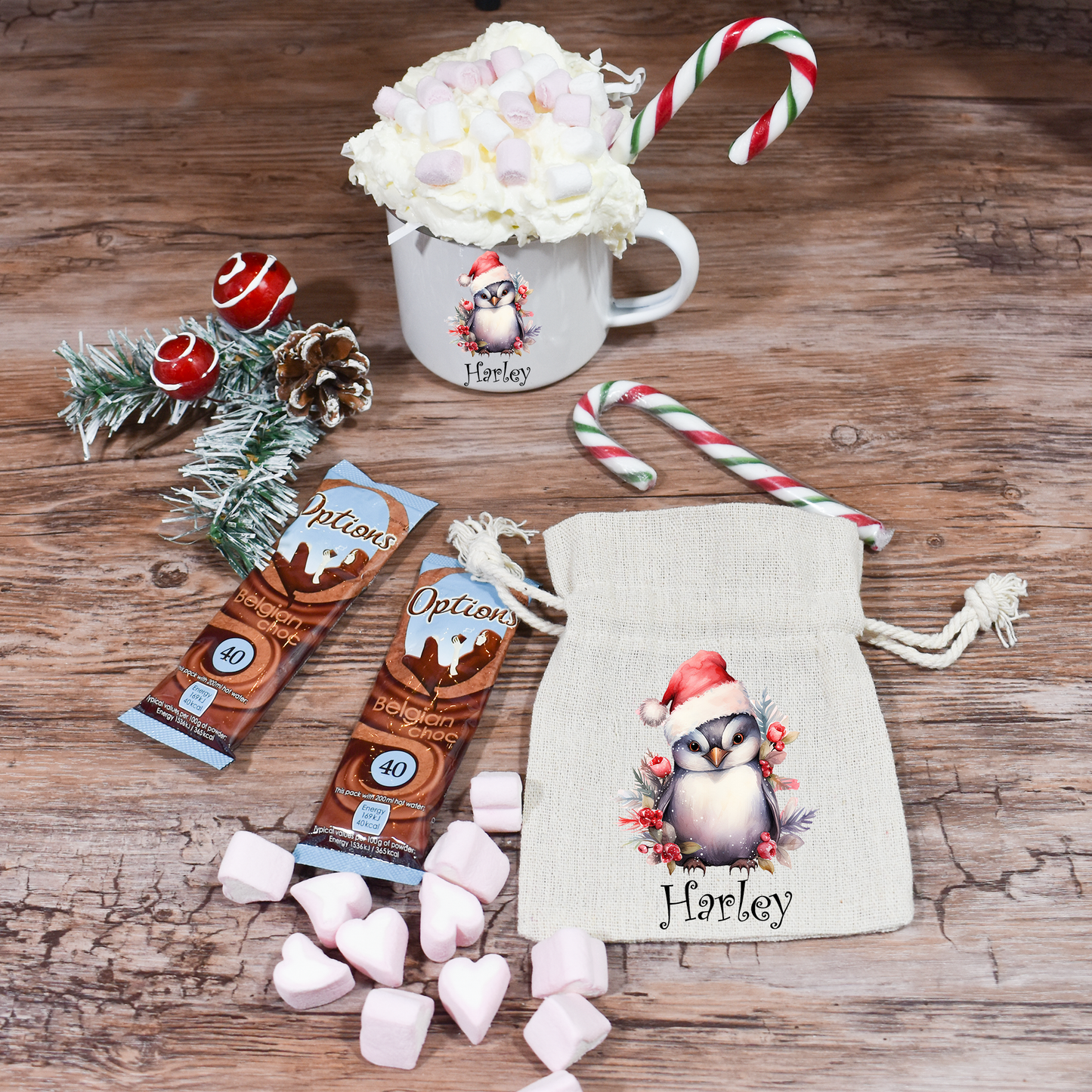 Personalised Christmas Hot Chocolate Mug