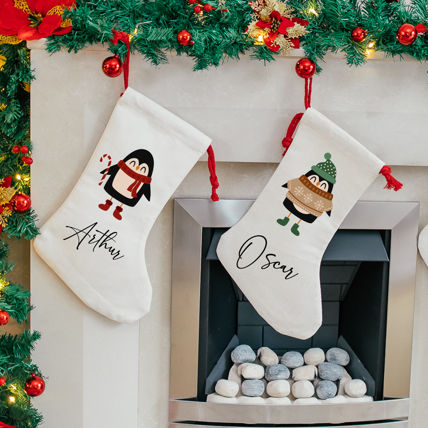 Custom Penguin Stocking