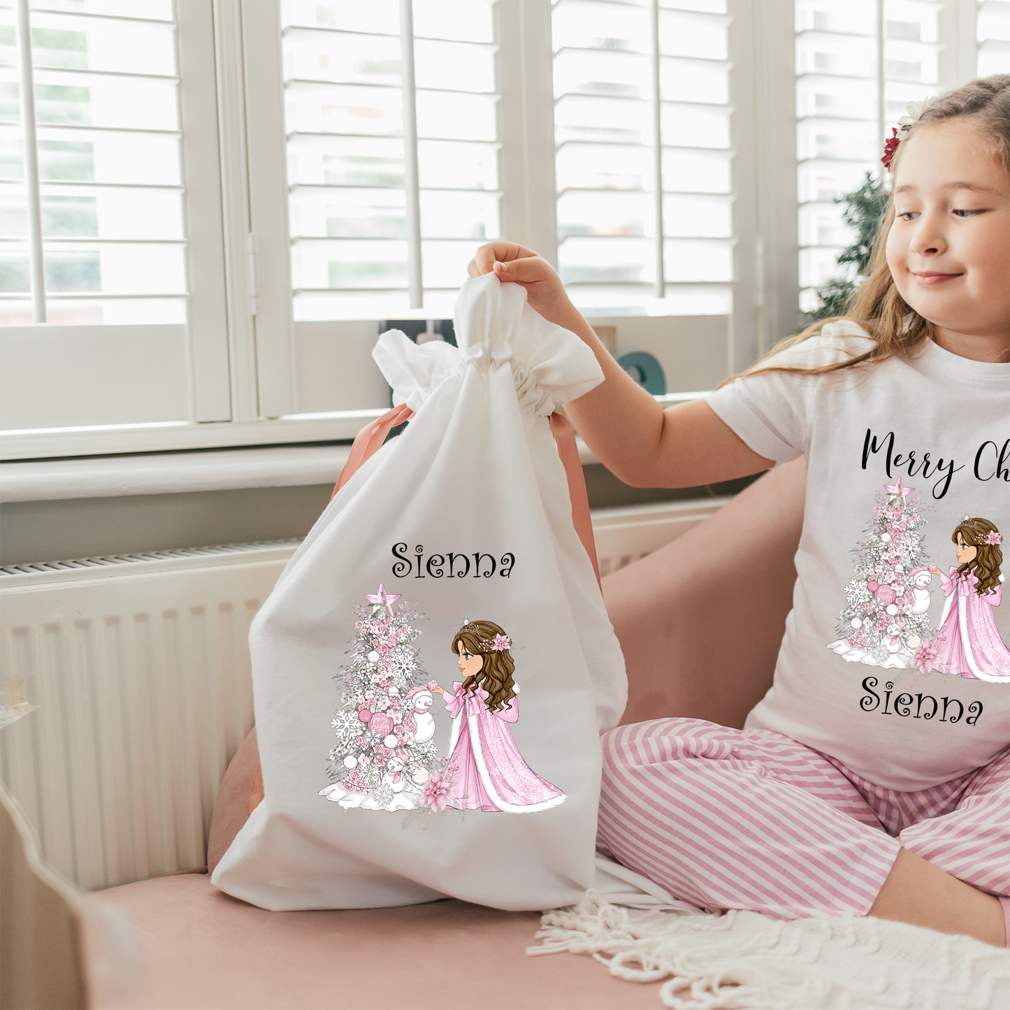 Personalised Christmas Pajamas for Girls