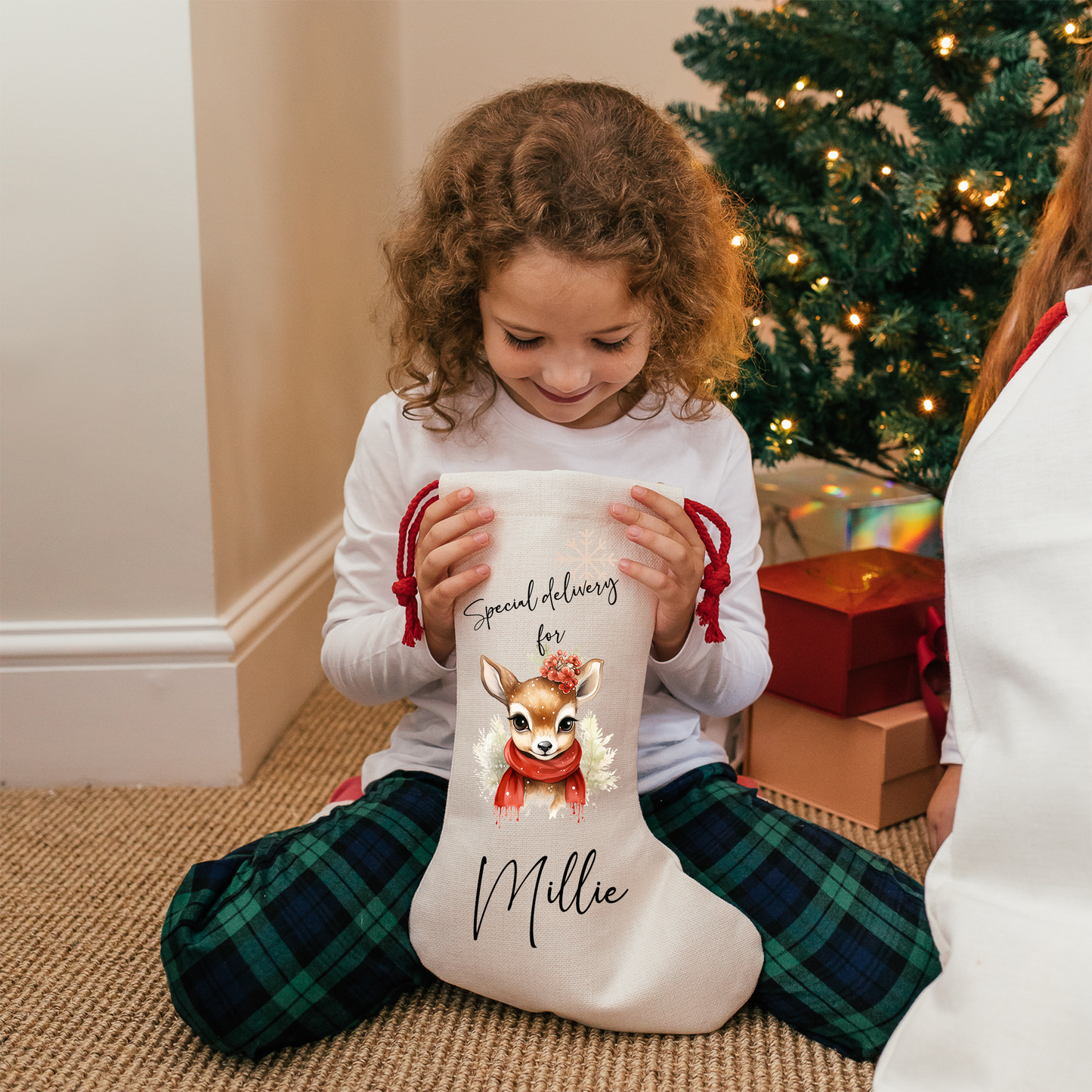 Personalised Reindeer Stocking