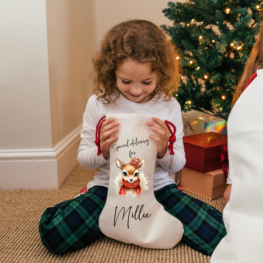 Personalised Reindeer Stocking