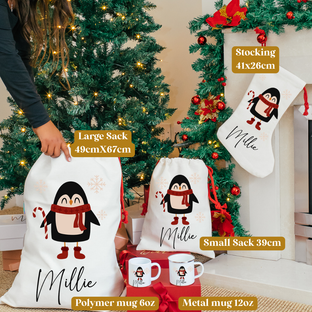 Custom Penguin Stocking
