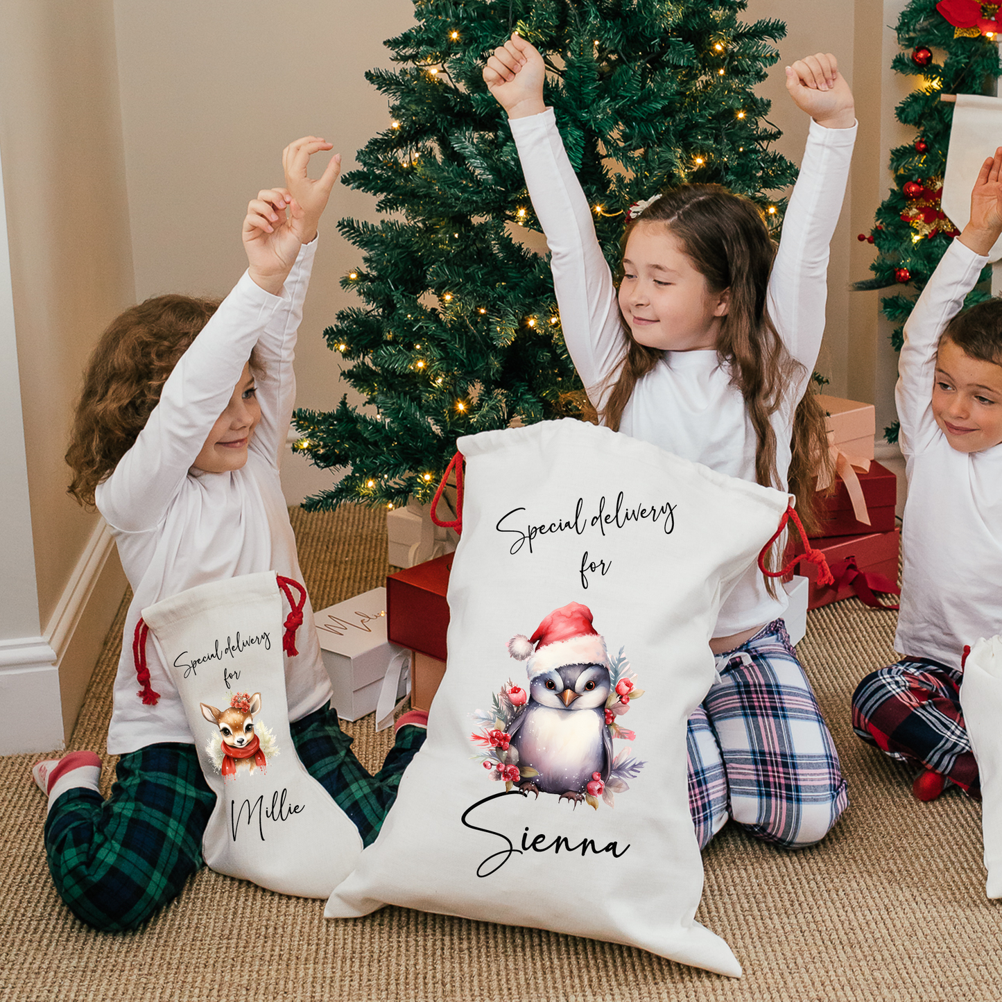 Personalised Reindeer Stocking