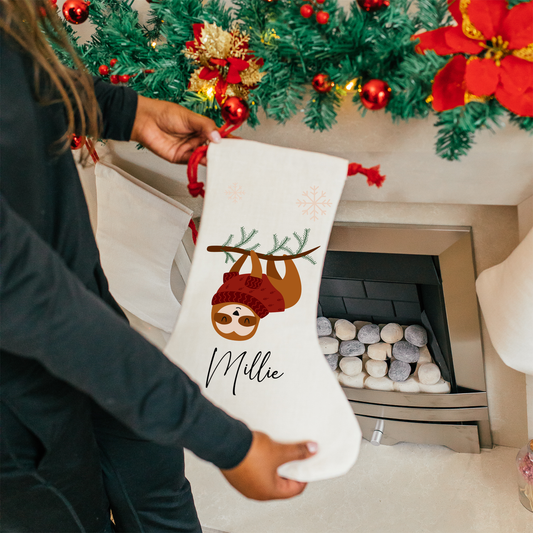 Sloth Christmas Stocking