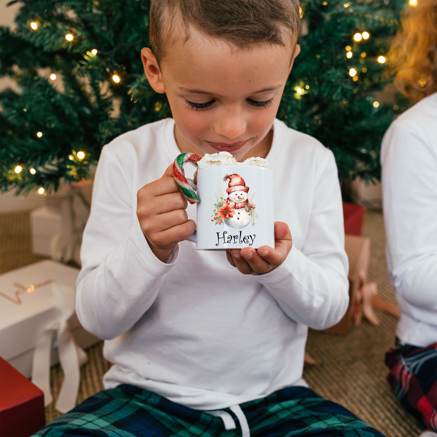 Snowman Hot Chocolate Mug Gift Set