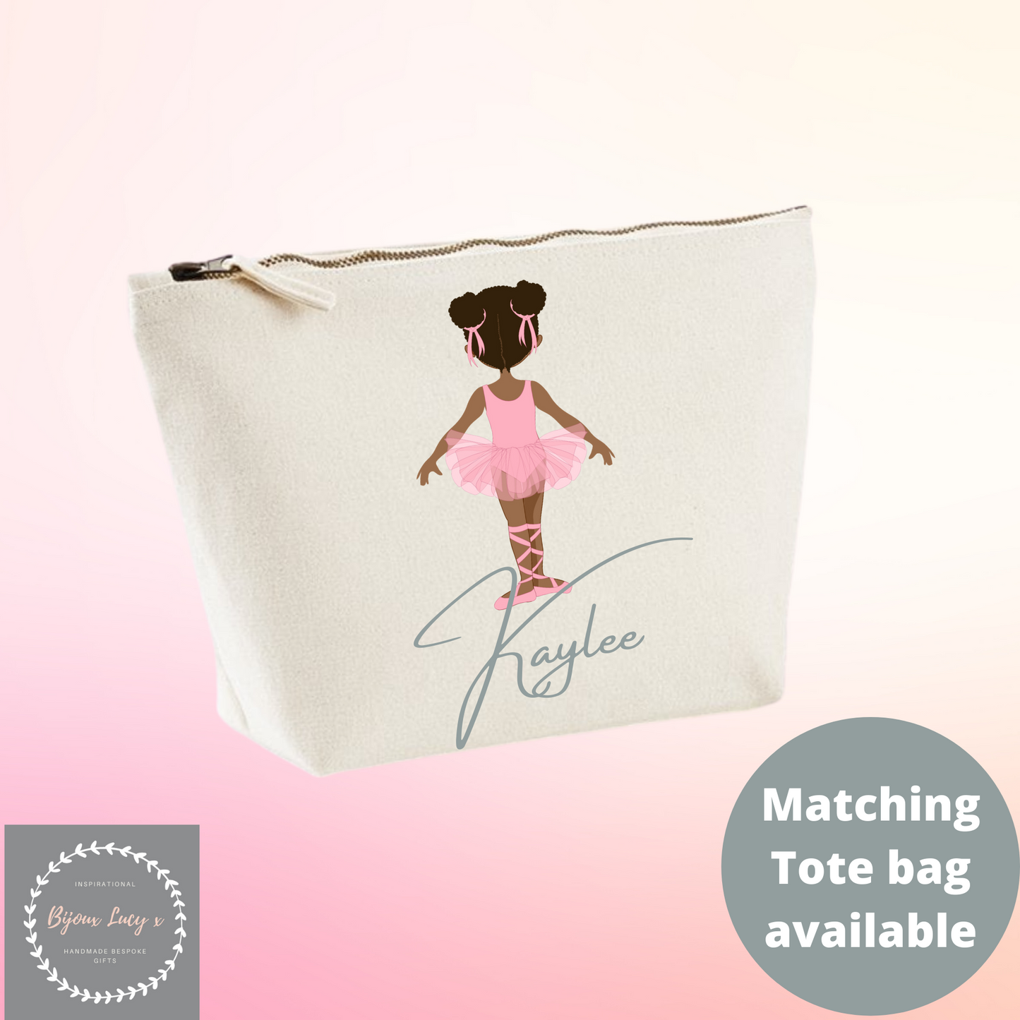 Personalised Ballerina Accessory Bag - Bijoux Lucy