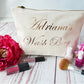Personalised Rose Gold Washbag. 100% Cotton Washbag - Bijoux Lucy