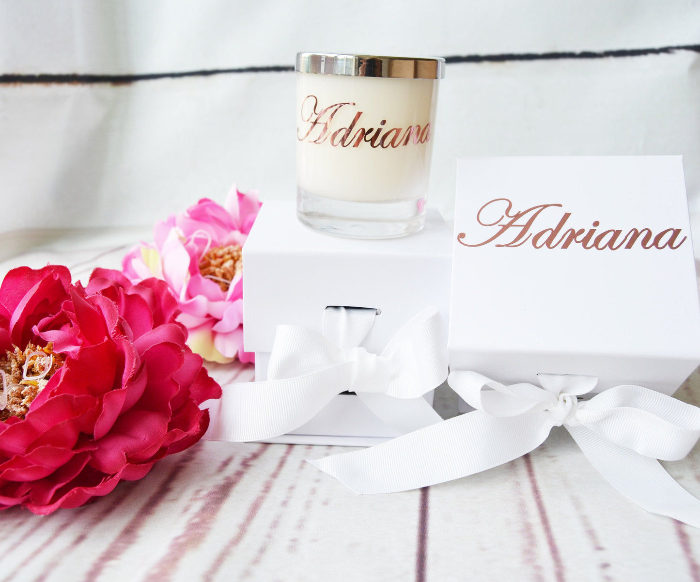 CONGRATULATIONS PREGNANCY GIFT.  Gifts for expectant mother. Gift Box with Ribbon. Personalised Candle, Luxury Candle, Custom Candle - Bijoux Lucy
