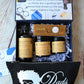FATHERS DAY GIFT - Black Gift Bag - Mens Gift Box - Gift Box With Card - Fathers Day Card - Bijoux Lucy