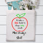 Personalised Teacher Tote Bag, Teacher Tote Bag, School Leaving Gift, Gift For Teacher, Teachers Gifts, Personalised Teacher gift - Bijoux Lucy